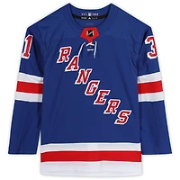 Igor Shesterkin New York Rangers Maillot Authentique Adidas Bleu Autographié