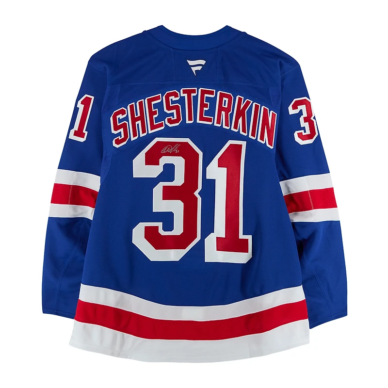 Igor Shesterkin New York Rangers Autographed Blue Fanatics Authentic Pro Jersey