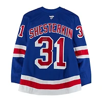 Igor Shesterkin New York Rangers Autographed Blue Fanatics Authentic Pro Jersey