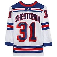 Igor Shesterkin New York Rangers Autographed White Adidas Authentic Jersey