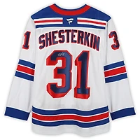 Igor Shesterkin New York Rangers Autographed White Fanatics Premium Jersey