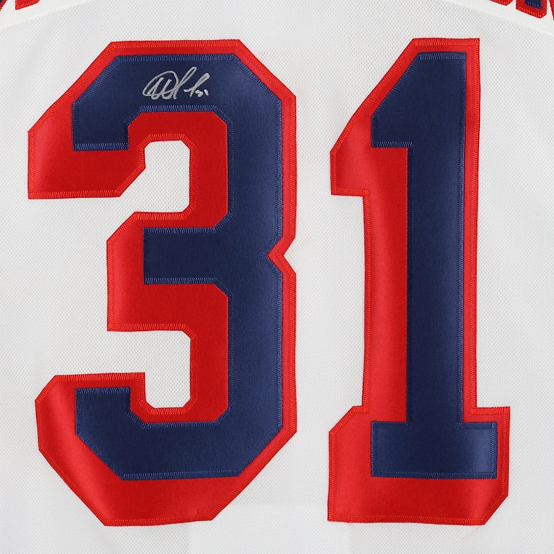 Maillot Fanatics blanc dédicacé par Igor Shesterkin des Rangers de New York
