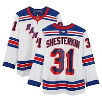 Maillot Fanatics blanc dédicacé par Igor Shesterkin des Rangers de New York