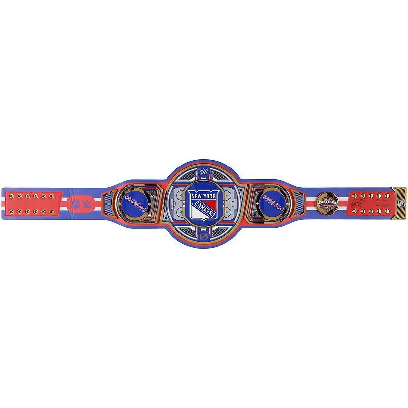 Igor Shesterkin New York Rangers Autographed WWE Legacy Title Belt with "No Quit in NY" Inscription - Limited Edition #1/5
