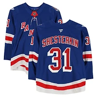 Igor Shesterkin New York Rangers Game-Used #31 Blue Set 2 Jersey from the 2025-26 NHL Season