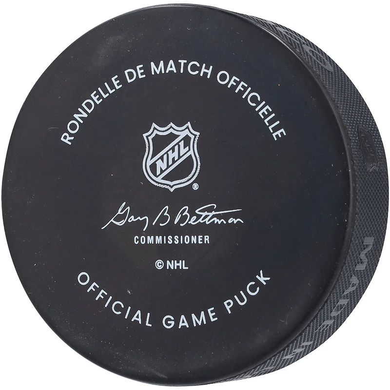Rondelle de match officielle autographiée par Jaromir Jagr des Rangers de New York