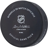 Rondelle de match officielle autographiée par Jaromir Jagr des Rangers de New York