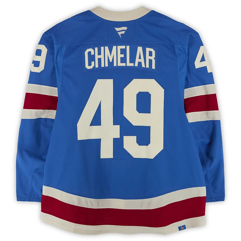 Jaroslav Chmelař New York Rangers Game-Used #49 Blue Alternate Jersey vs. Buffalo Sabres on April 8, 2026