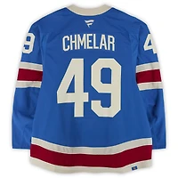 Jaroslav Chmelař New York Rangers Game-Used #49 Blue Alternate Jersey vs. Buffalo Sabres on April 8, 2026