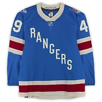 Jaroslav Chmelař New York Rangers Game-Used #49 Blue Alternate Jersey vs. Buffalo Sabres on April 8, 2026