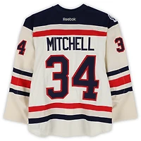 John Mitchell New York Rangers Practice-Used #34 White Reebok Jersey vs. Philadelphia Flyers on January 2, 2012 - NHL Winter Classic - Worn During Warm-Ups
