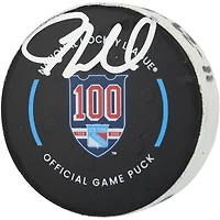 J.T. Miller New York Rangers Autographed Game-Used Goal Puck from November 29, 2025 vs. Tampa Bay Lightning