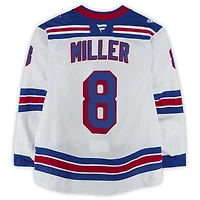 J.T. Miller New York Rangers Game-Used #8 White Set 3 Jersey from the 2025-26 NHL Season