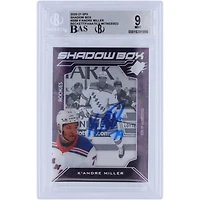 Carte de recrue 9/10 authentifiée 2020-21 Upper Deck SPX Shawdow Box #SB-8 signée K'Andre Miller par les Rangers de New York