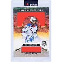 Carte recrue autographiée par K'Andre Miller des Rangers de New York 2020-21 Upper Deck The Cup Chemical Composition #CC-KM