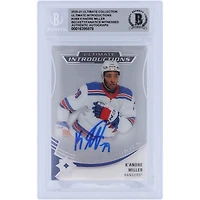 K'Andre Miller New York Rangers Autographié 2020-21 Upper Deck Ultimate Collection Introductions #UI-69 Beckett Fanatics Witnessed Authenticated 10 Rookie Card