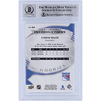 K'Andre Miller New York Rangers Autographed 2020-21 Upper Deck Ultimate Collection Introductions #UI-69 Beckett Fanatics Witnessed Authenticated 9/10 Rookie Card
