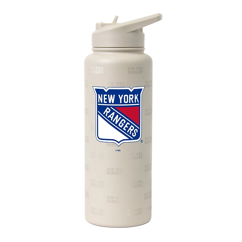 Bouteille désaltérante Logo Brands New York Rangers 34 oz Sand Ghost
