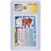 Mark Messier New York Rangers Autographed 1991-92 Score Canadian Bilingual #635 CGC Fanatics Witnessed Authenticated Card with "HOF 2007" Inscription