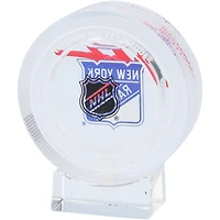 Mark Messier New York Rangers Autographed Crystal Puck - Filled with Ice from the 2023-24 NHL Season