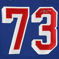 Matt Rempe New York Rangers Autographed Blue Fanatics Premium Jersey