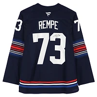 Matt Rempe New York Rangers Autographed Navy Alternate Fanatics Premium Jersey