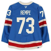 Matt Rempe New York Rangers Game-Used #73 Blue Centennial Jersey vs. Carolina Hurricanes on February 5, 2026