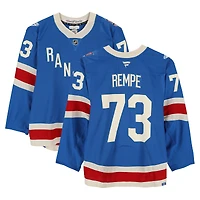 Matt Rempe New York Rangers Game-Used #73 Blue Centennial Set 2 Jersey from Multiple Games Between December 10, 2025 & January 8, 2026