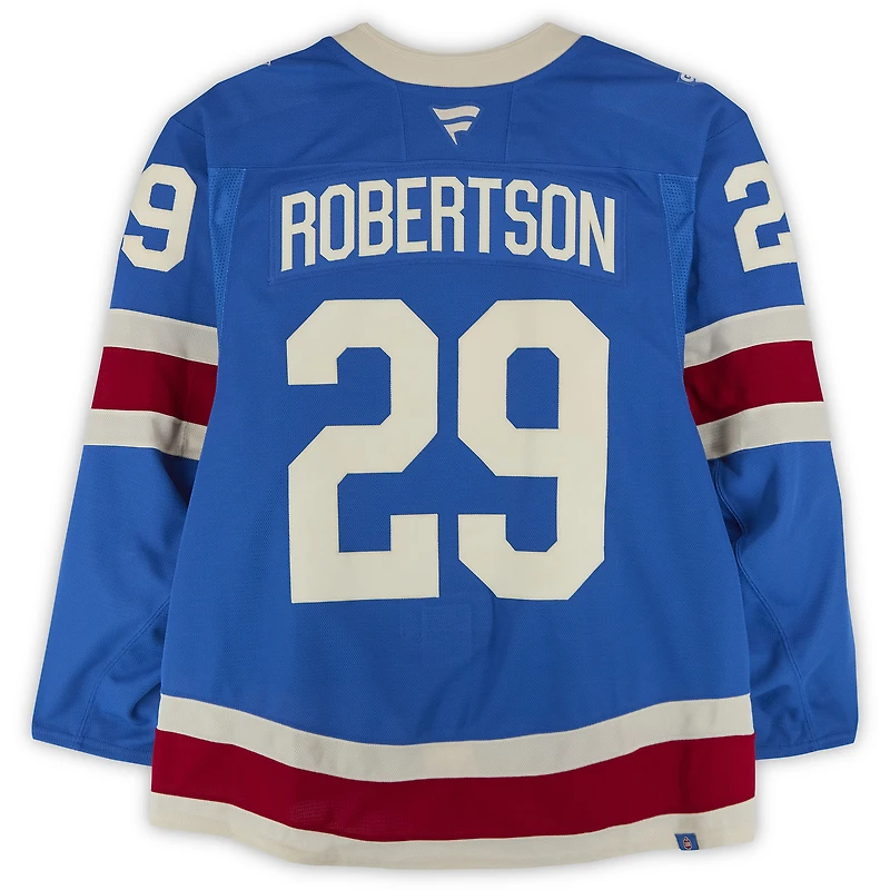 Matthew Robertson New York Rangers Game-Used #29 Blue Alternative Jersey vs. Buffalo Sabres on April 8, 2026