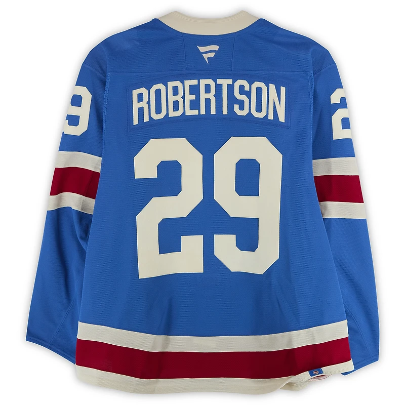 Matthew Robertson New York Rangers Game-Used #29 Blue Centennial Jersey vs. Boston Bruins on January 26, 2026