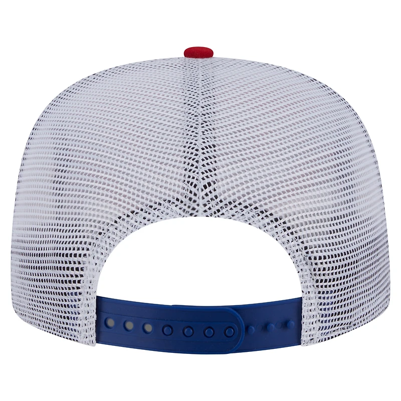 Men's New Era  Blue/Red New York Rangers Throwback V-Dye Adjustable Golfer Hat