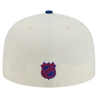 Men's New Era  White New York Rangers Chrome Two-Toned 59FIFTY Fitted Hat