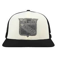 Men's Pro Standard  Cream New York Rangers French Terry Snapback Hat