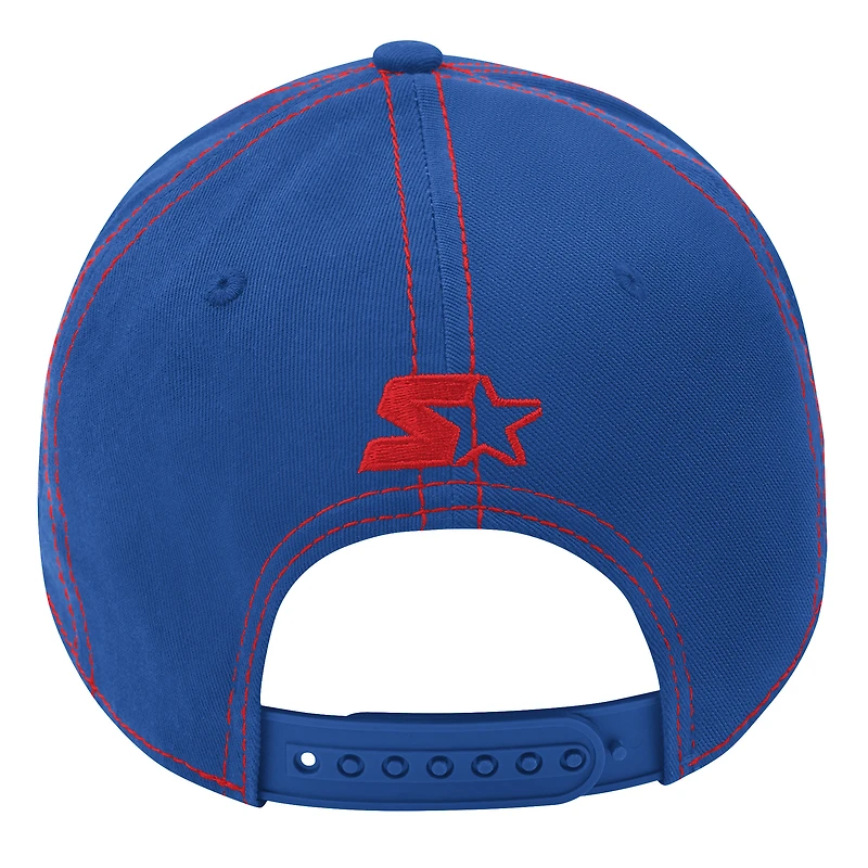 Casquette ajustable incurvée Starfit Sphere II des Rangers de New York pour homme, bleu Starter