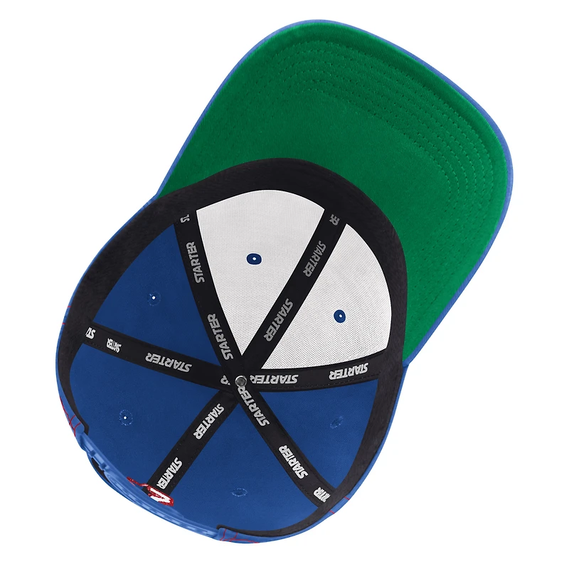 Men's Starter  Blue New York Rangers Sphere II Curved Starfit Adjustable Hat