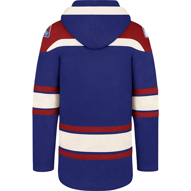 Sweat à capuche Superior Lacer bleu '47 pour homme des New York Rangers