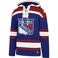 Chandail à capuchon pour homme '47 Blue New York Rangers Superior Lacer