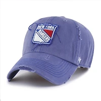 Men's '47  Blue New York Rangers Weathered Clean Up Adjustable Hat