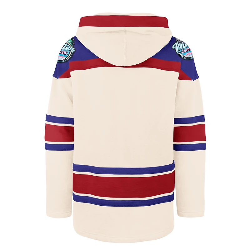Men's '47  Cream New York Rangers 2026 NHL Winter Classic Superior Lacer Hoodie