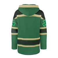 Men's '47  Kelly Green New York Rangers St. Patrick's Day McLucky Superior Lacer Pullover Hoodie