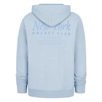 Men's '47  Light Blue New York Rangers Foundation Pullover Hoodie