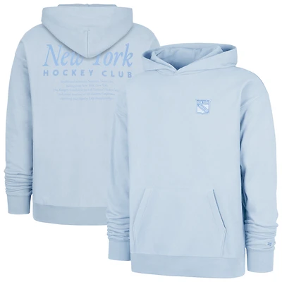 Men's '47  Light Blue New York Rangers Foundation Pullover Hoodie