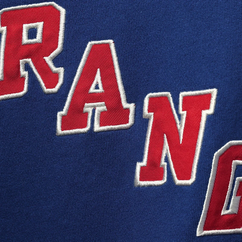 Men's '47 Mark Messier Blue New York Rangers Retired Player Name & Number Lacer Pullover Hoodie