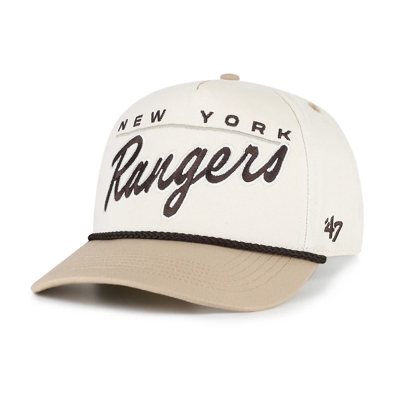 Men's '47 Natural/Tan New York Rangers Neutral Terrain Hitch Rope Adjustable Hat