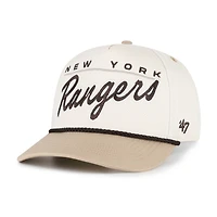 Men's '47  Natural/Tan New York Rangers Neutral Terrain Hitch Rope Adjustable Hat