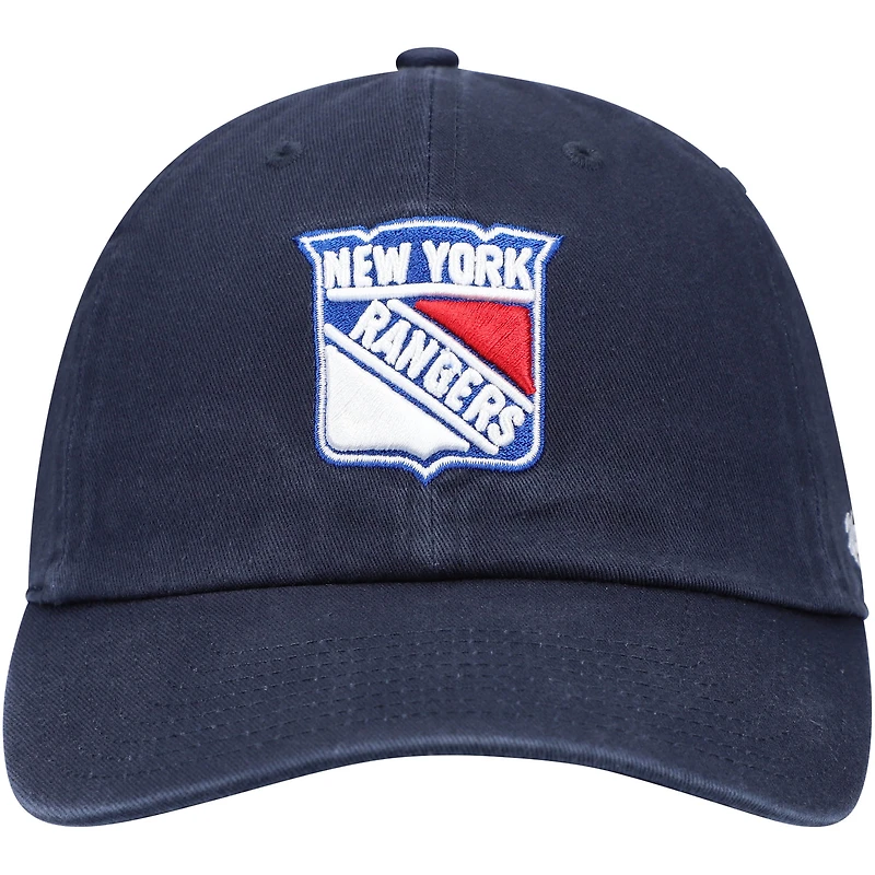 Casquette réglable Clean Up des Rangers de New York '47 bleu marine pour homme