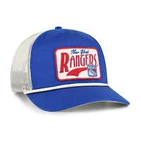 Men's '47  Royal New York Rangers Emmett Heavy Twill Trucker Hitch Rope Adjustable Hat