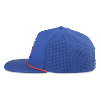 Casquette ajustable Buxton Pro Tech pour homme, bleu marine, avec aiguille américaine, des Rangers de New York