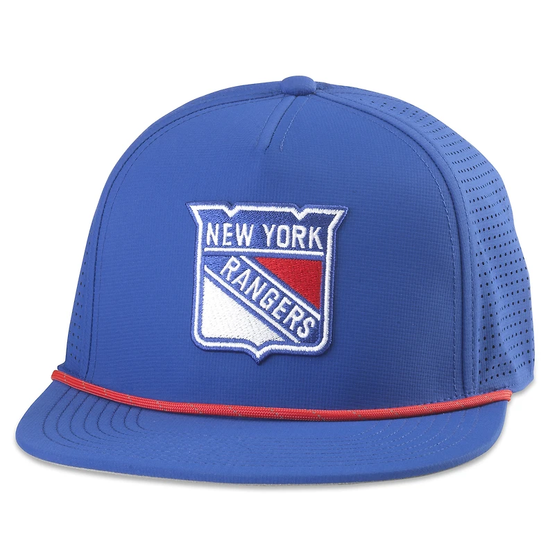 Men's American Needle  Blue New York Rangers Buxton Pro Tech Adjustable Hat