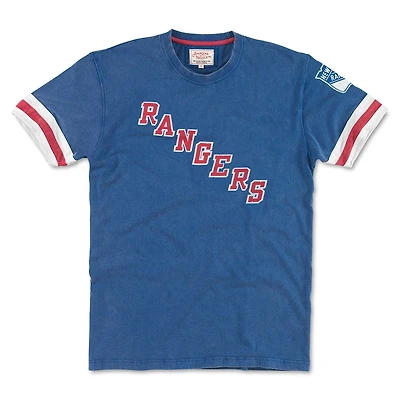 T-shirt bleu avec télécommande des Rangers de New York pour hommes American Needle